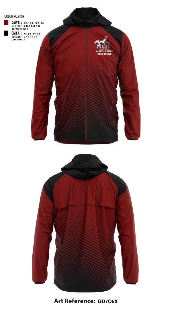 Windbreaker, Maryvale flyer, Men's Soccer, Teamtime, Team time, sublimation, custom sports apparel, team uniforms, spirit wear, spiritwear, sports uniforms, custom shirts, team store, custom team store, fundraiser sports, apparel fundraiser