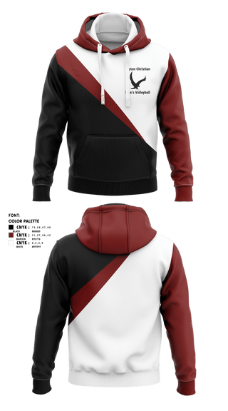 Hoodie, Eagles, Men's Volleyball, Teamtime, Team time, sublimation, custom sports apparel, team uniforms, spirit wear, spiritwear, sports uniforms, custom shirts, team store, custom team store, fundraiser sports, apparel fundraiser