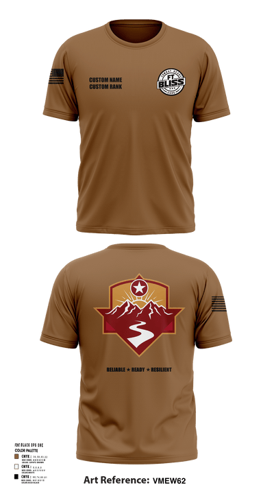 Fort Bliss DENTAC 45605501 Short Sleeve Performance Shirt - 30