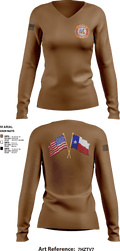 7th CEF 48067079 Women's Long Sleeve V-neck Shirt - 1