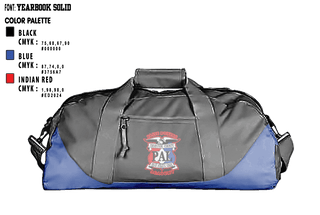 Duffle Bag, Thurston County PAL- Elite boxing academy, Spirit Store, Teamtime, Team time, sublimation, custom sports apparel, team uniforms, spirit wear, spiritwear, sports uniforms, custom shirts, team store, custom team store, fundraiser sports, apparel fundraiser