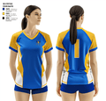 Cuba High School Volleyball 47808550 Women's Short Sleeve V-neck Shirt - 4