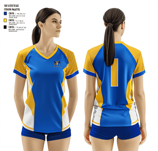 Women's Short Sleeve Vneck Shirt, Cuba High School Volleyball, Women's Volleyball, Teamtime, Team time, sublimation, custom sports apparel, team uniforms, spirit wear, spiritwear, sports uniforms, custom shirts, team store, custom team store, fundraiser sports, apparel fundraiser