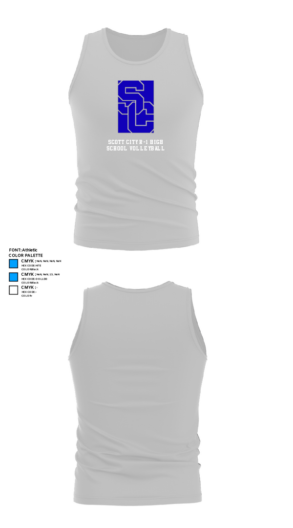 Tank Top, Scott City R-1 High School Volleyball, Women's Volleyball, Teamtime, Team time, sublimation, custom sports apparel, team uniforms, spirit wear, spiritwear, sports uniforms, custom shirts, team store, custom team store, fundraiser sports, apparel fundraiser