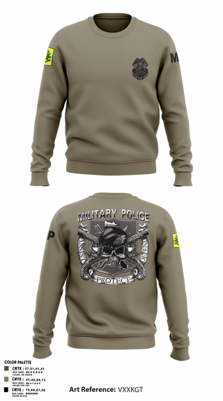 Crew Neck Sweatshirt, 307TH Military Police Company, , Teamtime, Team time, sublimation, custom sports apparel, team uniforms, spirit wear, spiritwear, sports uniforms, custom shirts, team store, custom team store, fundraiser sports, apparel fundraiser