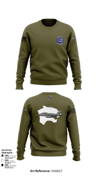 Crew Neck Sweatshirt, VAQ-139 Cougars, Navy, Teamtime, Team time, sublimation, custom sports apparel, team uniforms, spirit wear, spiritwear, sports uniforms, custom shirts, team store, custom team store, fundraiser sports, apparel fundraiser