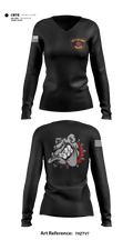 Erie police department 42261710 Women's Long Sleeve V-neck Shirt - 1