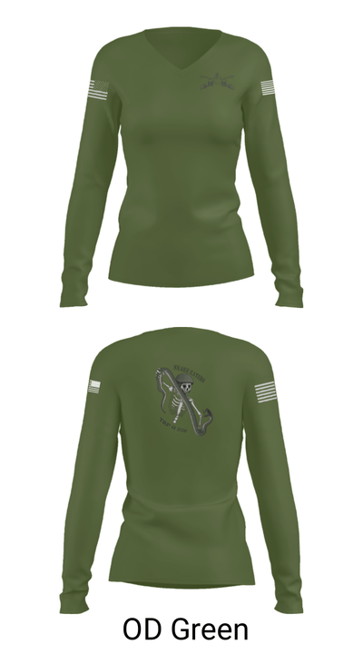 Q Troop 4/278th 47138510 Women's Long Sleeve V-neck Shirt - 57