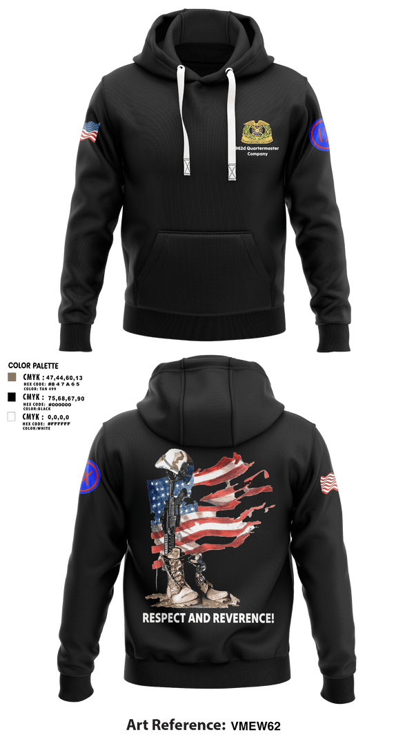 Hoodie, 962D QUARTERMASTER COMPANY (MORTUARY AFFAIRS), Army, Teamtime, Team time, sublimation, custom sports apparel, team uniforms, spirit wear, spiritwear, sports uniforms, custom shirts, team store, custom team store, fundraiser sports, apparel fundraiser