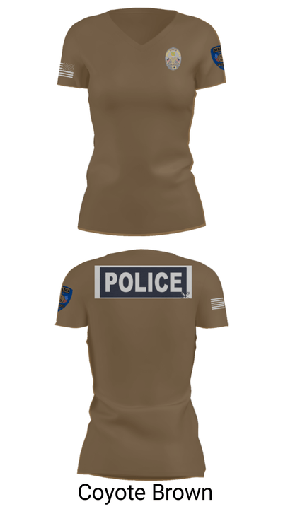 Miami Police Department 88232990 Women's Short Sleeve V-neck Shirt - 8
