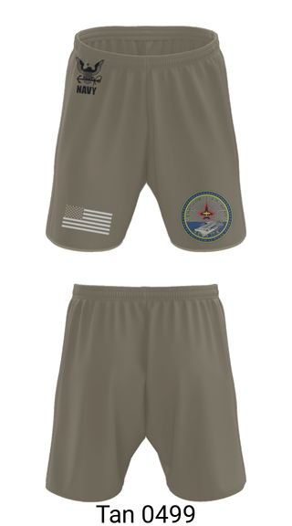 Athletic Shorts With Pockets, Cvn 77 IM-5, Navy, Teamtime, Team time, sublimation, custom sports apparel, team uniforms, spirit wear, spiritwear, sports uniforms, custom shirts, team store, custom team store, fundraiser sports, apparel fundraiser