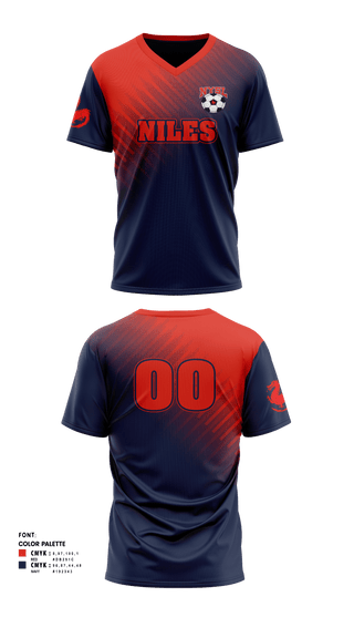 Mens Soccer Jersey, Niles Recreational League NYSL, Men's Soccer, Teamtime, Team time, sublimation, custom sports apparel, team uniforms, spirit wear, spiritwear, sports uniforms, custom shirts, team store, custom team store, fundraiser sports, apparel fundraiser