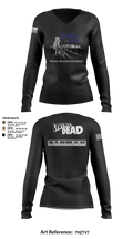 Inversed Crew 2507247 Women's Long Sleeve V-neck Shirt - 3