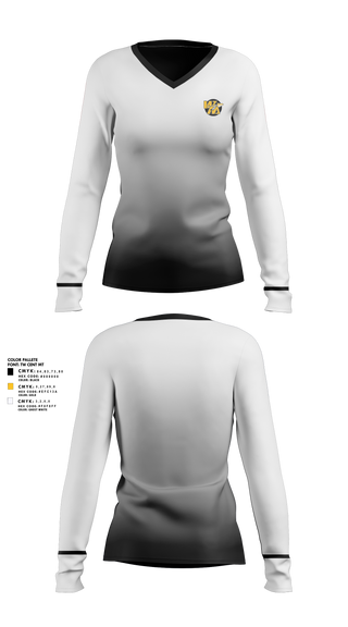 Women's Long Sleeve Vneck Shirt, Watkins Memorial High School Girls Golf, Golf, Teamtime, Team time, sublimation, custom sports apparel, team uniforms, spirit wear, spiritwear, sports uniforms, custom shirts, team store, custom team store, fundraiser sports, apparel fundraiser