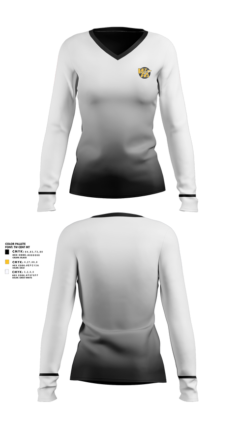 Women's Long Sleeve Vneck Shirt, Watkins Memorial High School Girls Golf, Golf, Teamtime, Team time, sublimation, custom sports apparel, team uniforms, spirit wear, spiritwear, sports uniforms, custom shirts, team store, custom team store, fundraiser sports, apparel fundraiser