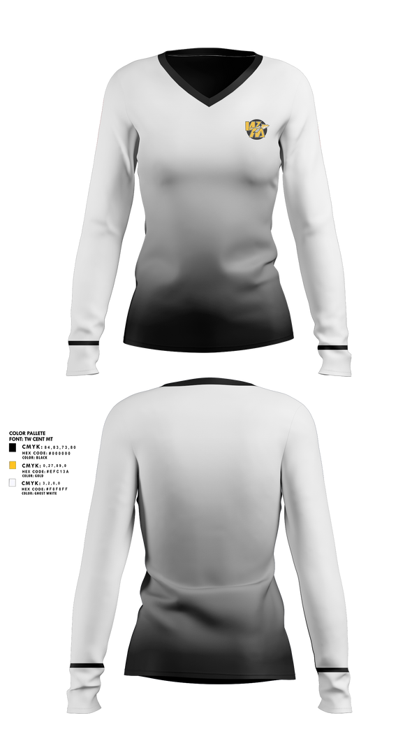 Women's Long Sleeve Vneck Shirt, Watkins Memorial High School Girls Golf, Golf, Teamtime, Team time, sublimation, custom sports apparel, team uniforms, spirit wear, spiritwear, sports uniforms, custom shirts, team store, custom team store, fundraiser sports, apparel fundraiser