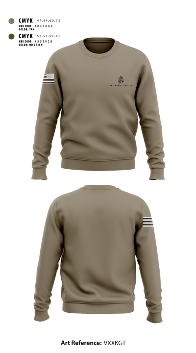 The Smokin' Gorillas 85798917 Crew Neck Sweatshirt - 1