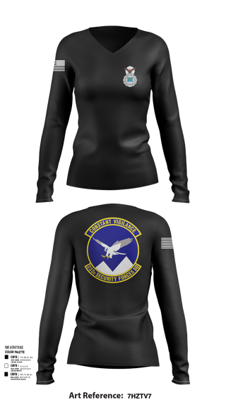 Women's Long Sleeve Vneck Shirt, 233 SFS, , Teamtime, Team time, sublimation, custom sports apparel, team uniforms, spirit wear, spiritwear, sports uniforms, custom shirts, team store, custom team store, fundraiser sports, apparel fundraiser