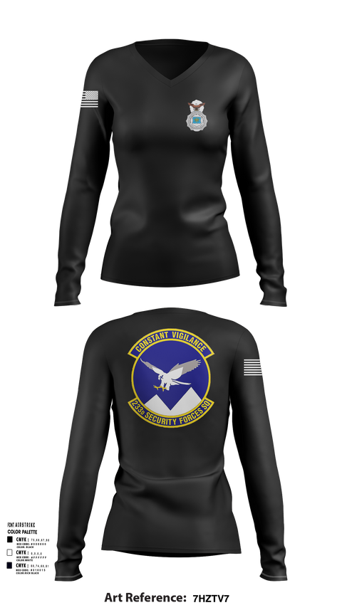 Women's Long Sleeve Vneck Shirt, 233 SFS, , Teamtime, Team time, sublimation, custom sports apparel, team uniforms, spirit wear, spiritwear, sports uniforms, custom shirts, team store, custom team store, fundraiser sports, apparel fundraiser