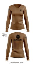 ALLIED TRADES 48849296 Women's Long Sleeve V-neck Shirt - 4