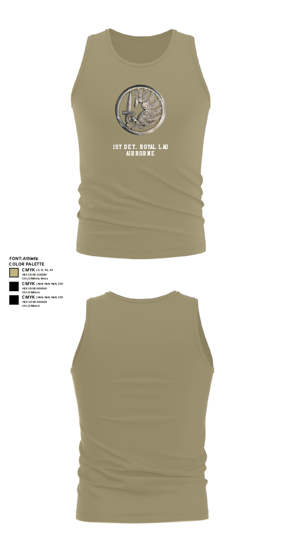 Tank Top, 1st Det. Royal Lao Airborne, Army, Teamtime, Team time, sublimation, custom sports apparel, team uniforms, spirit wear, spiritwear, sports uniforms, custom shirts, team store, custom team store, fundraiser sports, apparel fundraiser