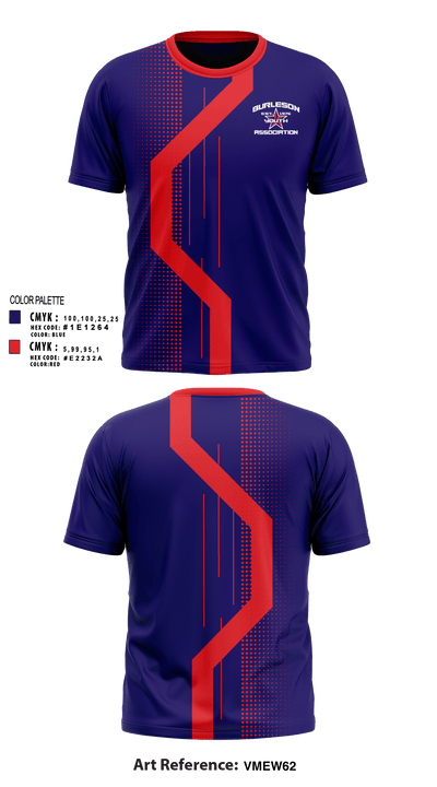 Burleson Youth Association, Inc. 53161479 Short Sleeve Performance Shirt - 1