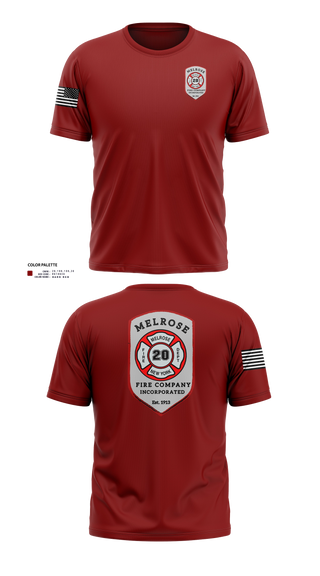 Old School Cotton Feel Shirt, The Melrose Fire Company Incorporated, , Teamtime, Team time, sublimation, custom sports apparel, team uniforms, spirit wear, spiritwear, sports uniforms, custom shirts, team store, custom team store, fundraiser sports, apparel fundraiser
