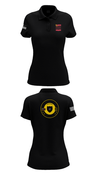 Women's Short Sleeve Performance Polo, 1st Battalion 15th Field Artillery, Army, Teamtime, Team time, sublimation, custom sports apparel, team uniforms, spirit wear, spiritwear, sports uniforms, custom shirts, team store, custom team store, fundraiser sports, apparel fundraiser
