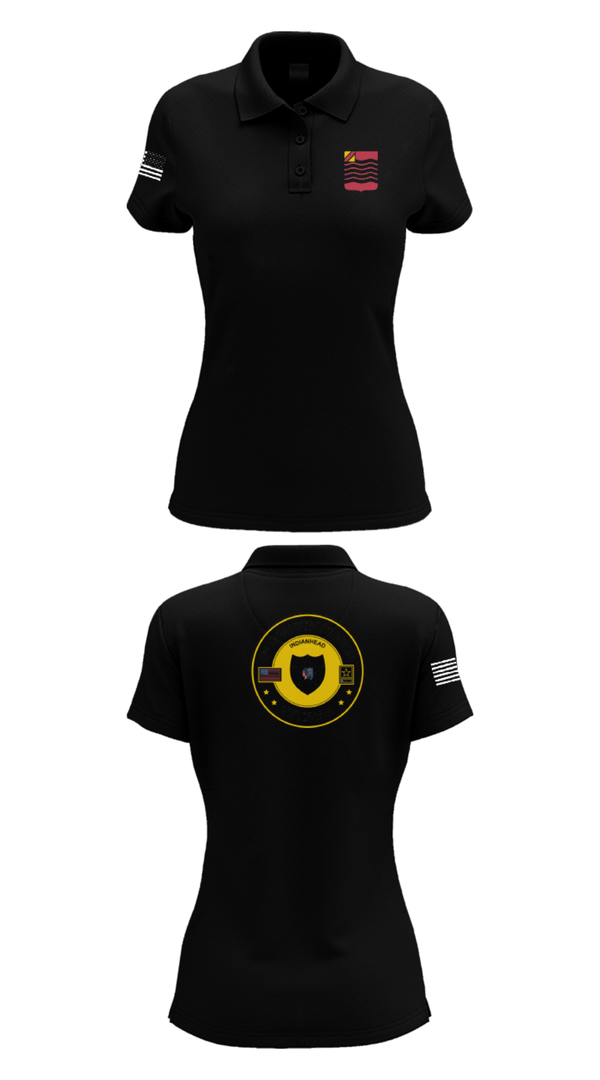 Women's Short Sleeve Performance Polo, 1st Battalion 15th Field Artillery, Army, Teamtime, Team time, sublimation, custom sports apparel, team uniforms, spirit wear, spiritwear, sports uniforms, custom shirts, team store, custom team store, fundraiser sports, apparel fundraiser