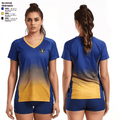 Cuba High School Volleyball 47808550 Women's Short Sleeve V-neck Shirt - 2
