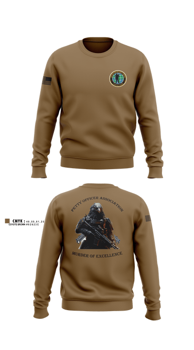 Center for Security Forces Detachment Chesapeake 88189039 Crew Neck Sweatshirt - 2