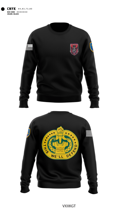 Crew Neck Sweatshirt, D Co 2-13th AVN REGT, Army, Teamtime, Team time, sublimation, custom sports apparel, team uniforms, spirit wear, spiritwear, sports uniforms, custom shirts, team store, custom team store, fundraiser sports, apparel fundraiser