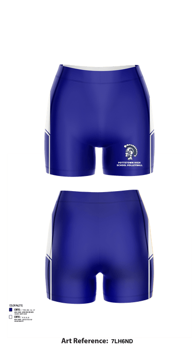 Pottstown High School Volleyball 14262411 Women's Shorts - 138