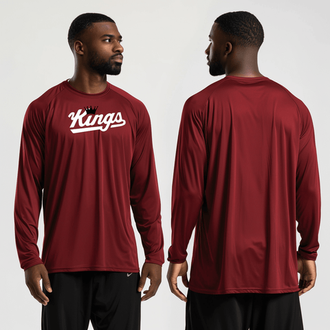 Long Sleeve Performance Shirt, KINGS, Men's Basketball, Teamtime, Team time, sublimation, custom sports apparel, team uniforms, spirit wear, spiritwear, sports uniforms, custom shirts, team store, custom team store, fundraiser sports, apparel fundraiser