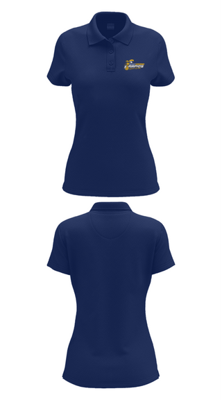 Women's Short Sleeve Performance Polo, East Grand Rapids, Water Polo, Teamtime, Team time, sublimation, custom sports apparel, team uniforms, spirit wear, spiritwear, sports uniforms, custom shirts, team store, custom team store, fundraiser sports, apparel fundraiser