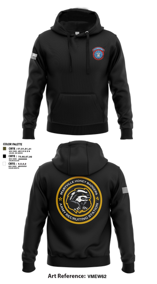 Hoodie, Maryville Honeybadger, Army, Teamtime, Team time, sublimation, custom sports apparel, team uniforms, spirit wear, spiritwear, sports uniforms, custom shirts, team store, custom team store, fundraiser sports, apparel fundraiser