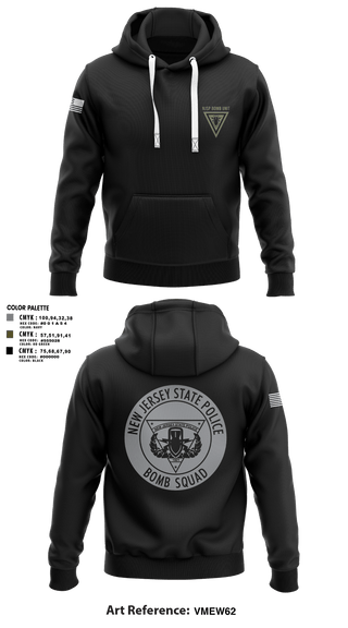 Hoodie, NJSP BOMB UNIT, , Teamtime, Team time, sublimation, custom sports apparel, team uniforms, spirit wear, spiritwear, sports uniforms, custom shirts, team store, custom team store, fundraiser sports, apparel fundraiser