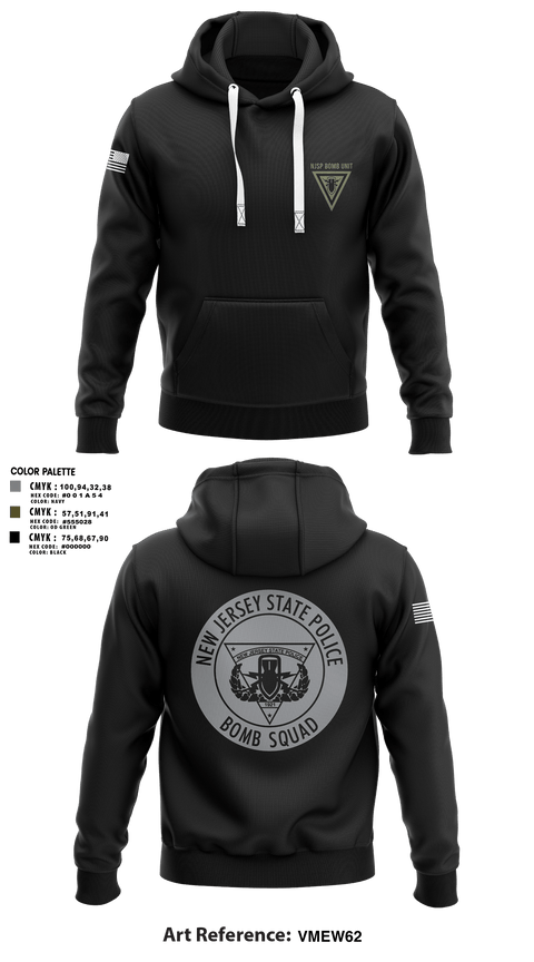 Hoodie, NJSP BOMB UNIT, , Teamtime, Team time, sublimation, custom sports apparel, team uniforms, spirit wear, spiritwear, sports uniforms, custom shirts, team store, custom team store, fundraiser sports, apparel fundraiser