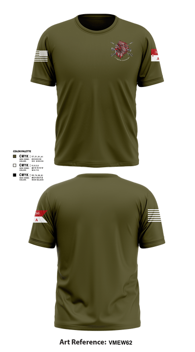 Apache Troop 1-150th 52177042 Short Sleeve Performance Shirt - 2
