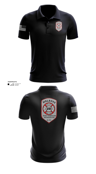 Short Sleeve Performance Polo, The Melrose Fire Company Incorporated, , Teamtime, Team time, sublimation, custom sports apparel, team uniforms, spirit wear, spiritwear, sports uniforms, custom shirts, team store, custom team store, fundraiser sports, apparel fundraiser