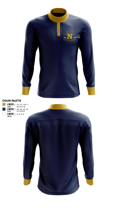 Navy Youth Hockey 90157811 Quarter Zip Jacket - 2