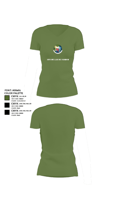 20th Intelligence Squadron 92115320 Women's Short Sleeve V-neck Shirt - 44