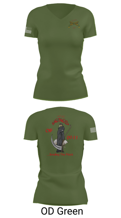 217th MP CO 3rd platoon Iraq 09-10 88609784 Women's Short Sleeve V-neck Shirt - 48