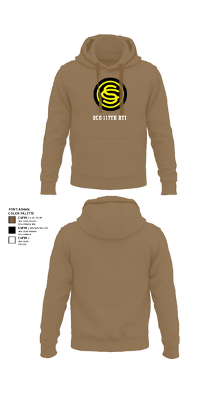 Hoodie, OCS 117th RTI, National Guard, Teamtime, Team time, sublimation, custom sports apparel, team uniforms, spirit wear, spiritwear, sports uniforms, custom shirts, team store, custom team store, fundraiser sports, apparel fundraiser