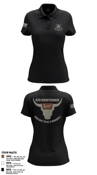Women's Short Sleeve Performance Polo, 829 maintenance, National Guard, Teamtime, Team time, sublimation, custom sports apparel, team uniforms, spirit wear, spiritwear, sports uniforms, custom shirts, team store, custom team store, fundraiser sports, apparel fundraiser