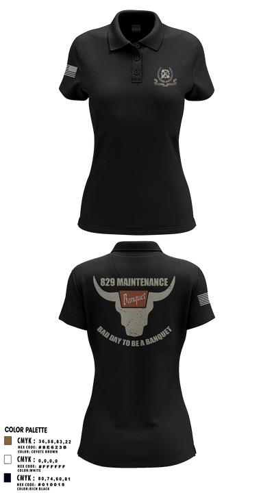 829 maintenance 40042048 Women's Short Sleeve Performance Polo  - 3