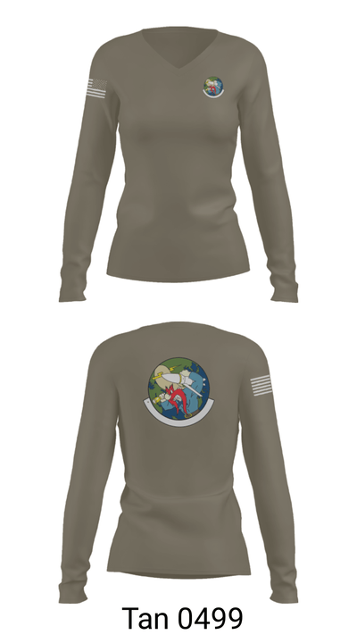 20th Intelligence Squadron 92115320 Women's Long Sleeve V-neck Shirt - 77