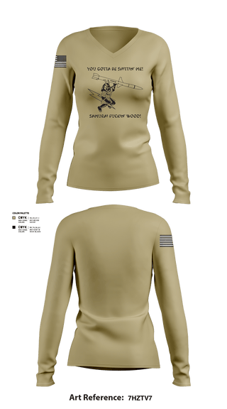 Women's Long Sleeve Vneck Shirt, 14 FS, Air Force, Teamtime, Team time, sublimation, custom sports apparel, team uniforms, spirit wear, spiritwear, sports uniforms, custom shirts, team store, custom team store, fundraiser sports, apparel fundraiser