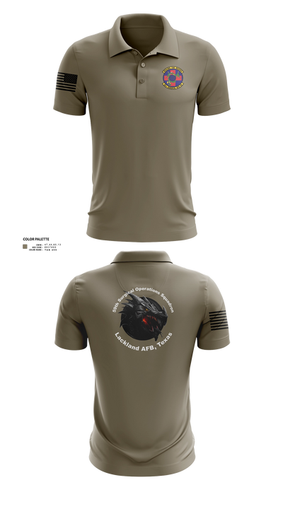 59th Surgical Operations Squadron 37744422 Short Sleeve Performance Polo - 42