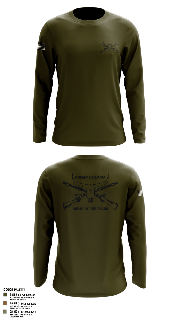 Long Sleeve Performance Shirt, Nomad Platoon, , Teamtime, Team time, sublimation, custom sports apparel, team uniforms, spirit wear, spiritwear, sports uniforms, custom shirts, team store, custom team store, fundraiser sports, apparel fundraiser